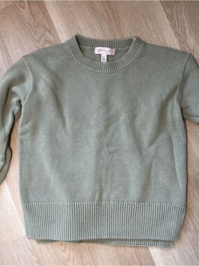 Philosophy Crewneck Sweater Olive Green - Cotton - Women's Size S